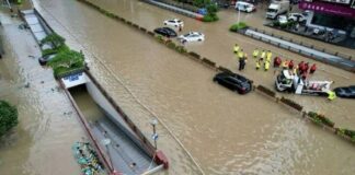 heavy rain in China July 2023