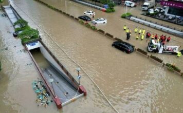 heavy rain in China July 2023