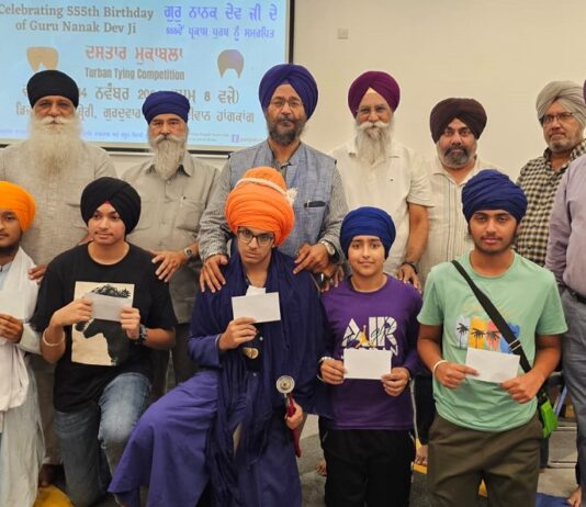 ਪੰਜਾਬ ਯੂਥ ਕਲੱਬ ਨੇ ਹਾਂਗਕਾਂਗ ਵਿੱਚ ਦਸਤਾਰ ਮੁਕਾਬਲੇ ਕਰਵਾਏ