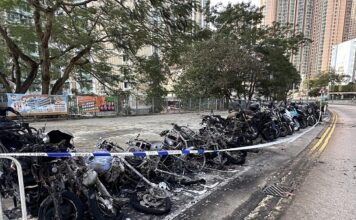 Suspected arson sees 35 motorbikes in Tseung Kwan O torched